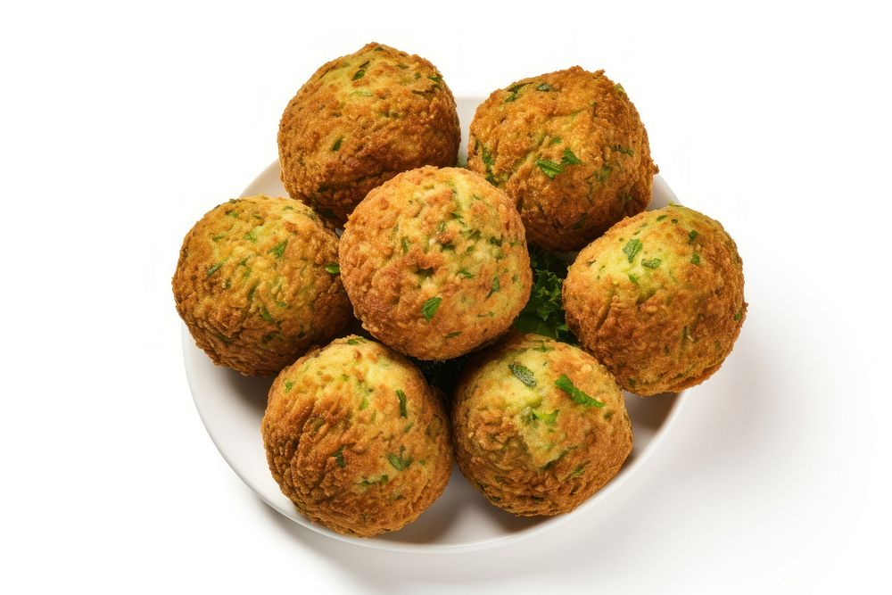 Meatball falafel plate food. AI generated Image by rawpixel.