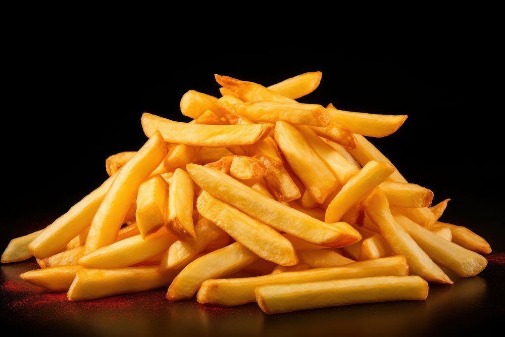 Fries food french fries condiment. AI generated Image by rawpixel.