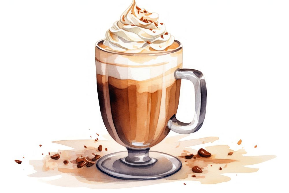 Dessert coffee drink food. AI generated Image by rawpixel.