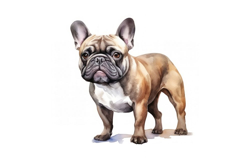 Bulldog animal mammal pet. AI generated Image by rawpixel.