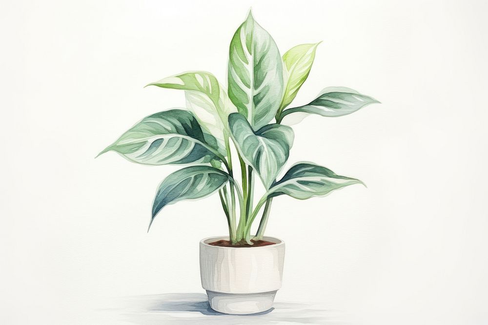 Plant leaf vase houseplant. AI | Free Photo - rawpixel