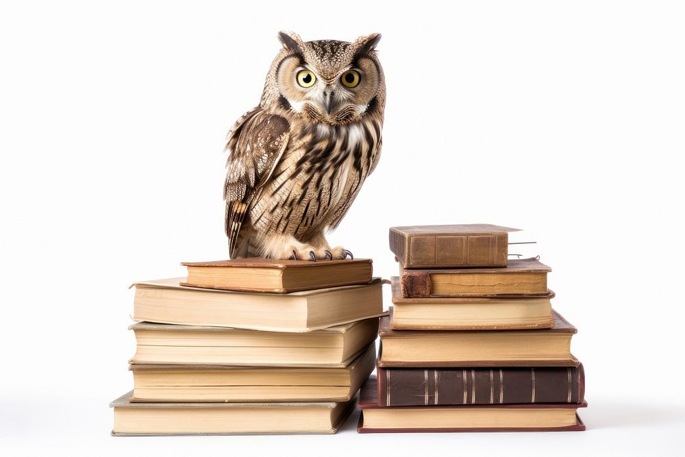 Book owl publication animal. 