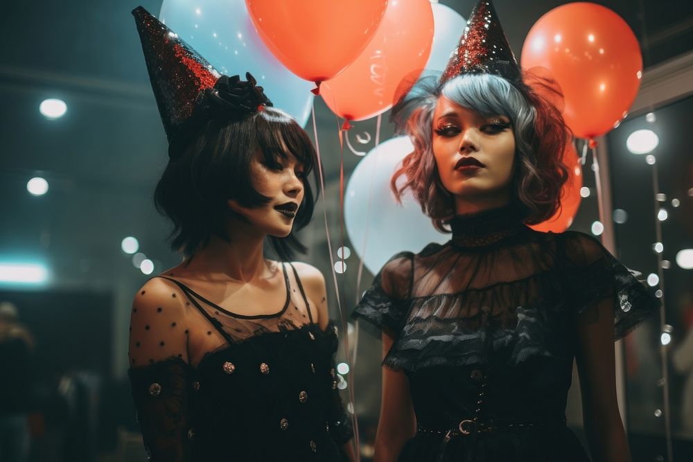 Halloween balloon adult party. AI generated Image by rawpixel.