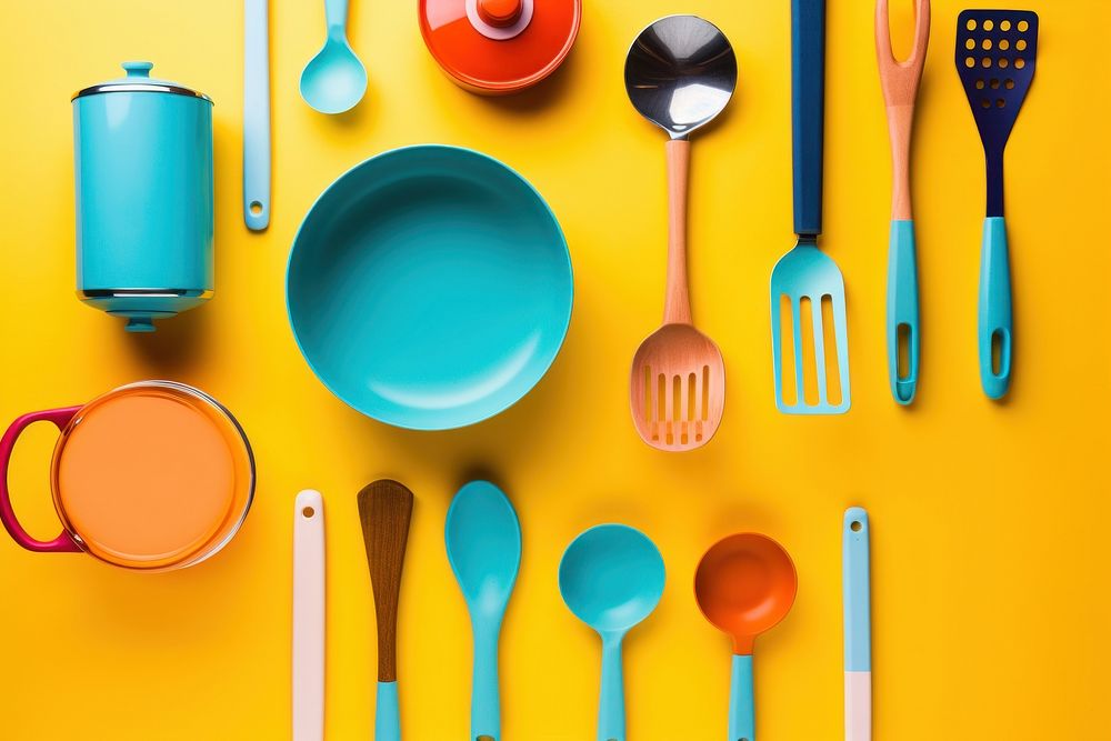 Tool spoon fork arrangement. AI generated Image by rawpixel.
