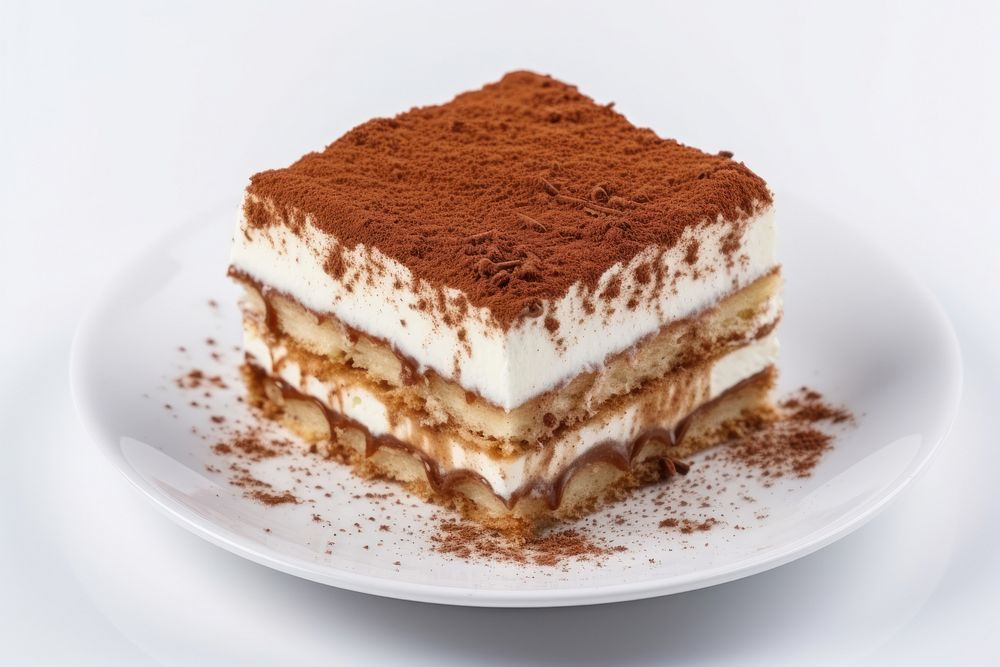 Tiramisu dessert food cake. AI generated Image by rawpixel.