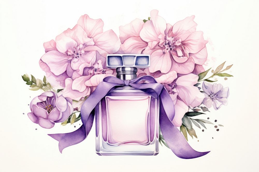 Perfume flower bottle cosmetics. 