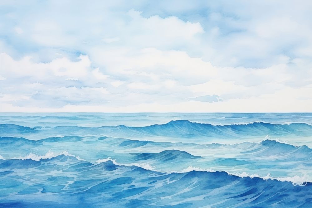 Sea backgrounds outdoors horizon. 