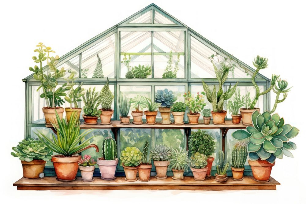 Greenhouse plant gardening nature. AI generated Image by rawpixel.