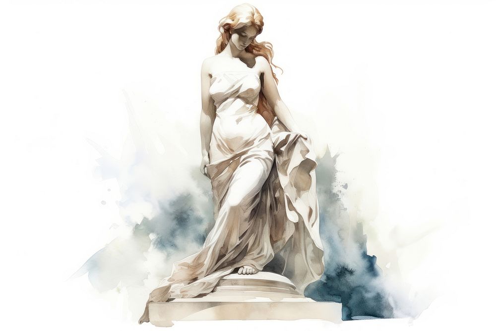 Statue angel adult woman. AI generated Image by rawpixel.