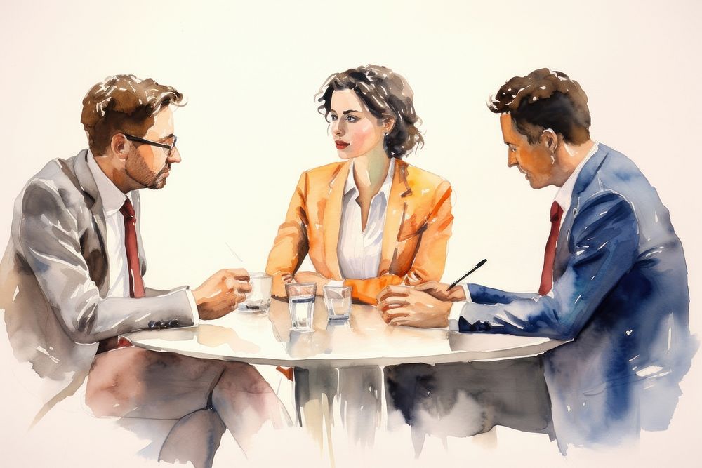 Conversation meeting people adult. AI generated Image by rawpixel.