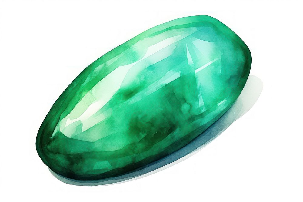 Gemstone jade jewelry emerald. AI generated Image by rawpixel.