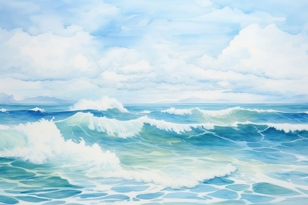 Sea backgrounds seascape outdoors. AI generated Image by rawpixel.