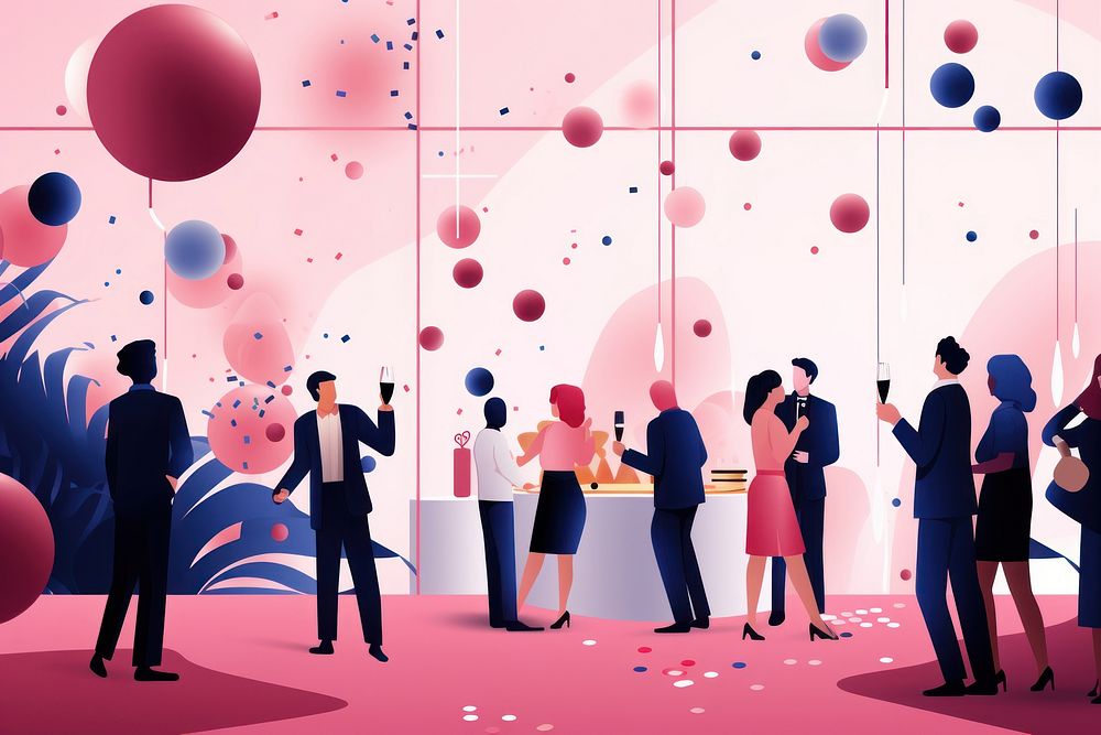 Celebration balloon adult party. AI generated Image by rawpixel.