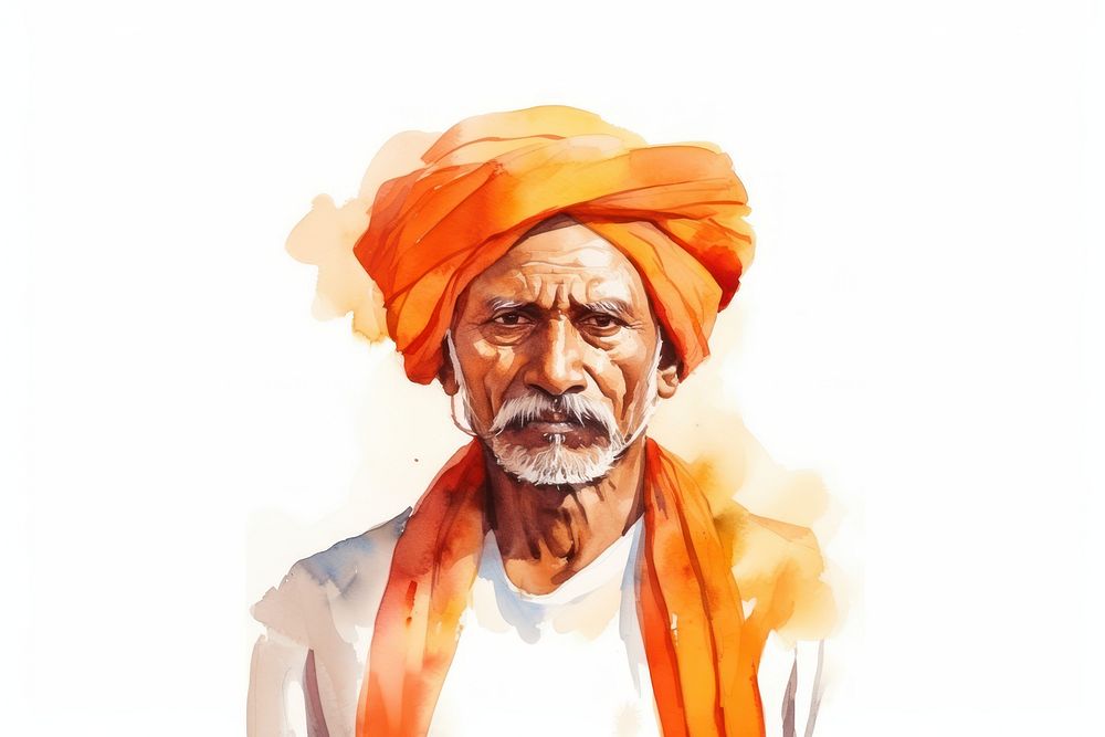 Portrait turban adult photography. AI generated Image by rawpixel.