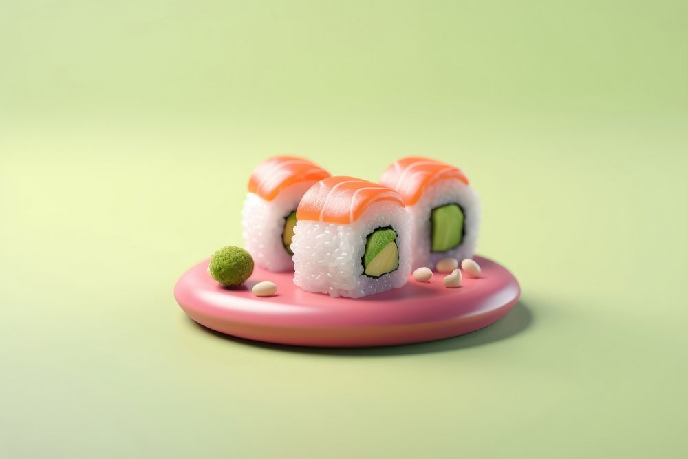 Sushi food rice toy. AI generated Image by rawpixel.