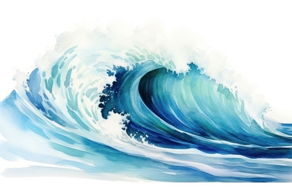 Ocean nature water wave. AI generated Image by rawpixel.