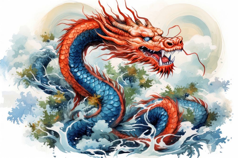 Dragon representation creativity cartoon. AI generated Image by rawpixel.