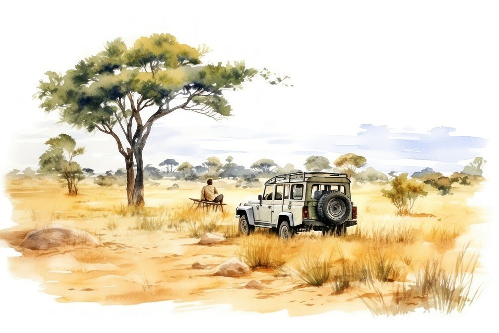 Safari outdoors vehicle nature. 