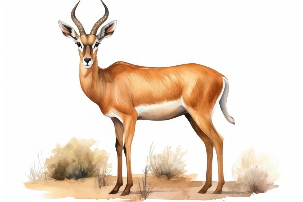 Wildlife animal mammal impala. AI generated Image by rawpixel.