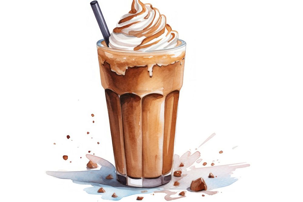 Drink milkshake dessert cream. AI generated Image by rawpixel.