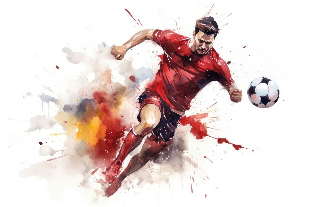 Football sports soccer adult. AI generated Image by rawpixel.