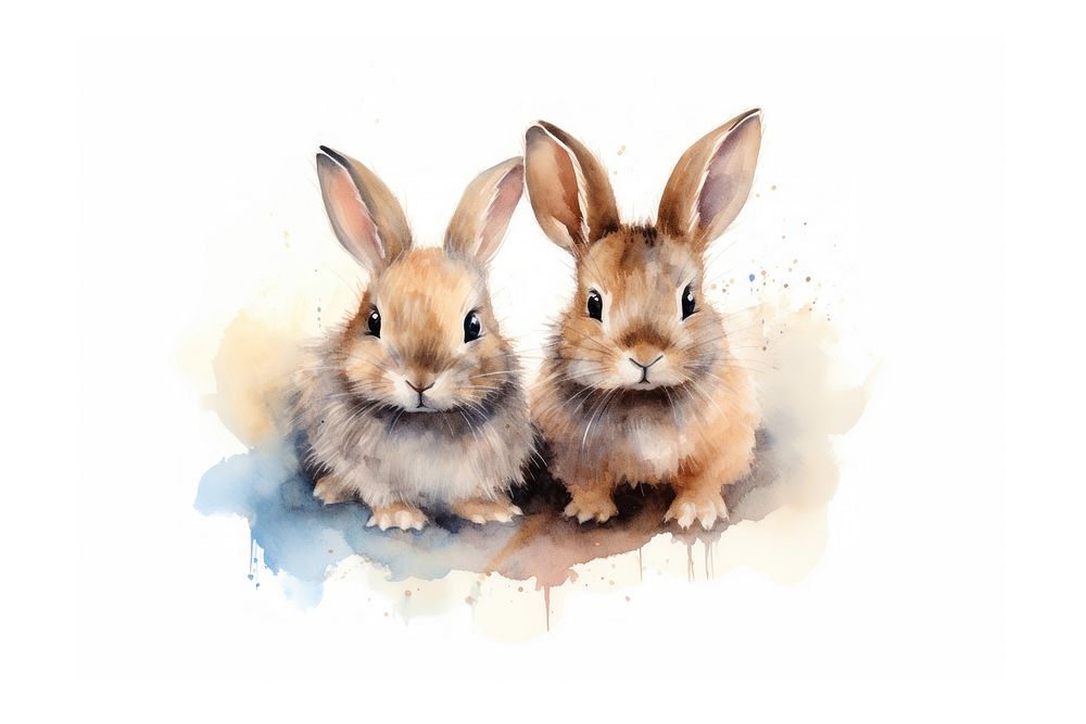 Animal mammal rodent rabbit. AI generated Image by rawpixel.