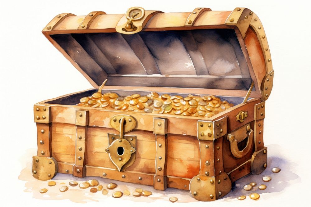 Treasure box accessories container. AI generated Image by rawpixel.