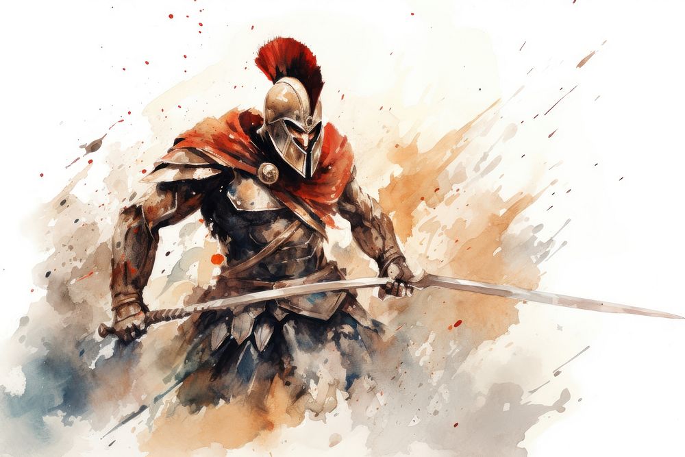 Warrior knight creativity activity. AI generated Image by rawpixel.