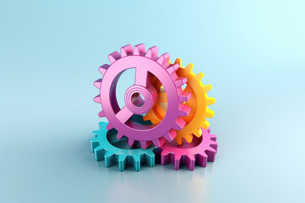 Gear wheel toy clockworks. AI generated Image by rawpixel.