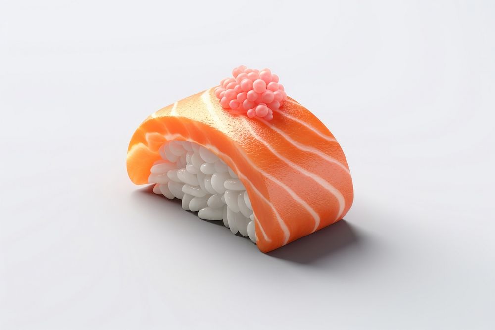 Sushi seafood salmon rice. AI generated Image by rawpixel.