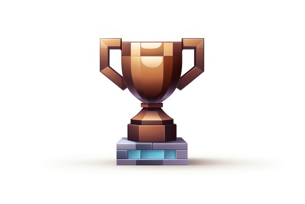 Trophy white background achievement technology. AI generated Image by rawpixel.