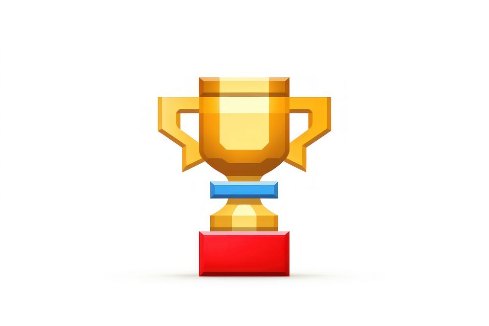 Trophy white background achievement technology. AI generated Image by rawpixel.