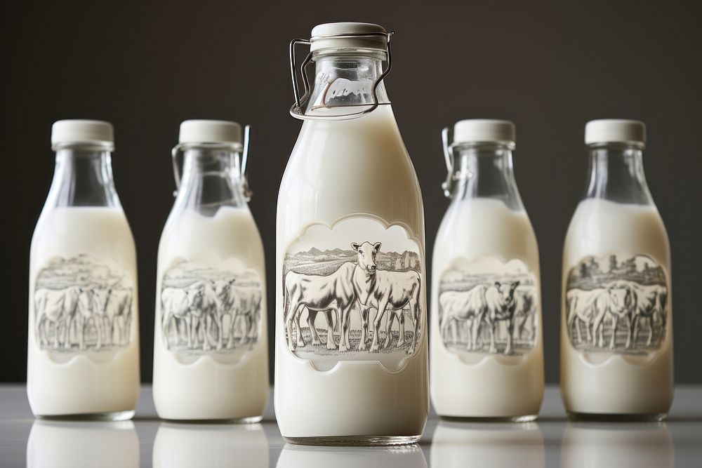 Milk dairy drink food. AI generated Image by rawpixel.