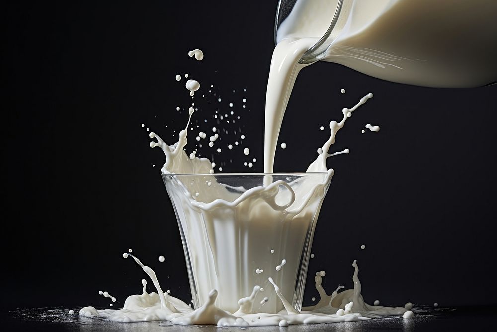 Milk dairy food refreshment. AI generated Image by rawpixel.