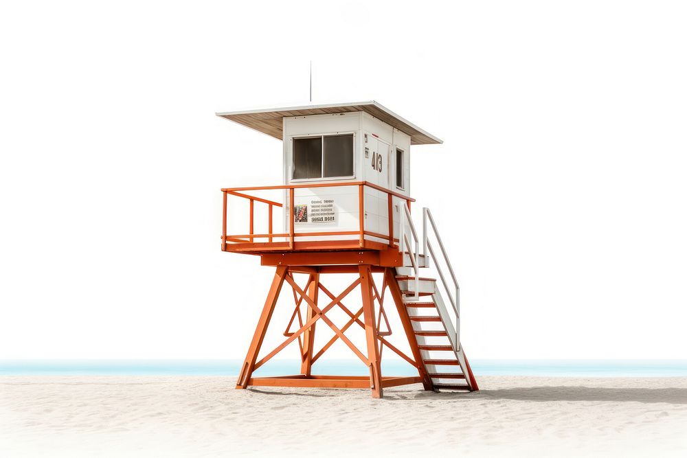Tower architecture lighthouse lifeguard. AI generated Image by rawpixel.