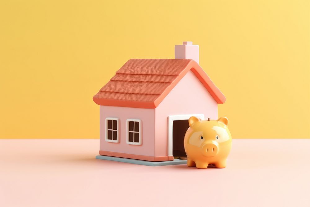 House coin toy pig. 