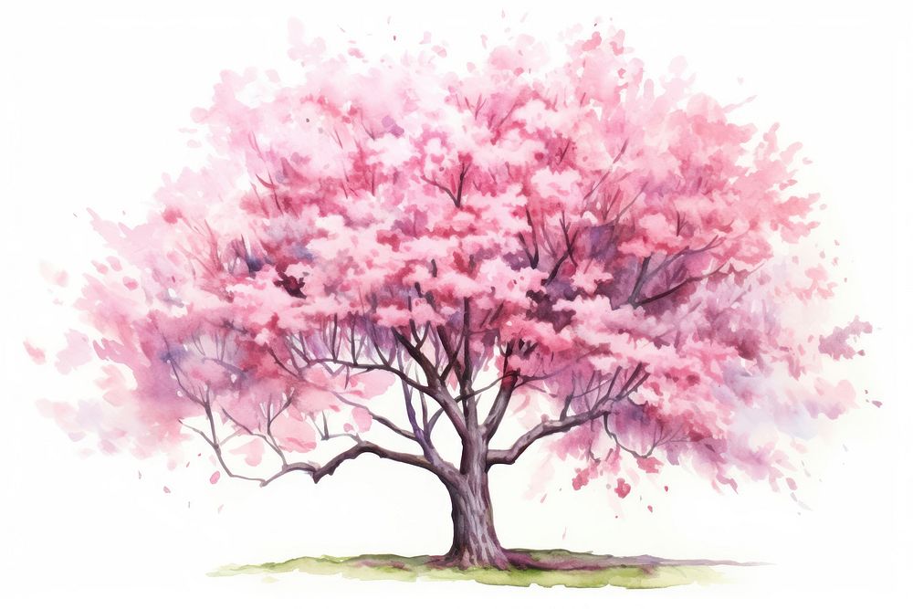 Blossom tree flower cherry. AI generated Image by rawpixel.