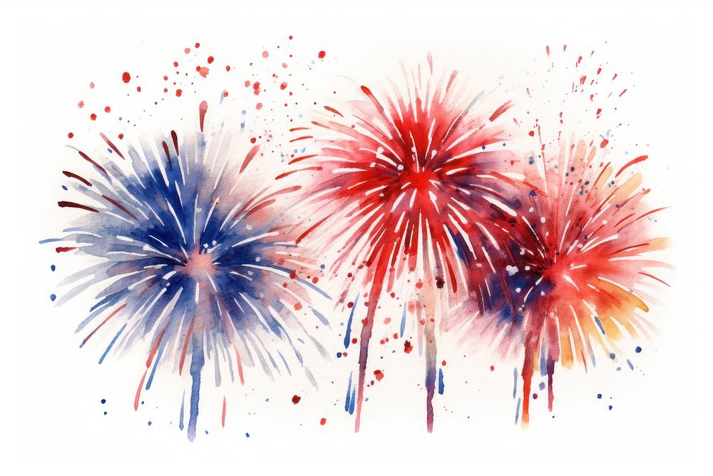 Fireworks celebration splattered creativity. AI generated Image by rawpixel.