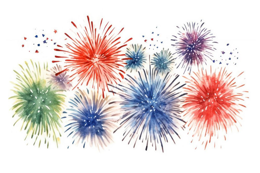 Fireworks backgrounds paper celebration. AI generated Image by rawpixel.
