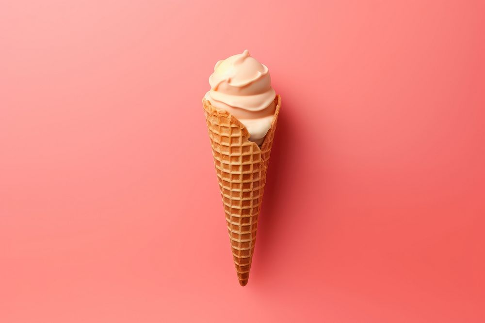 Dessert cream food cone. AI generated Image by rawpixel.