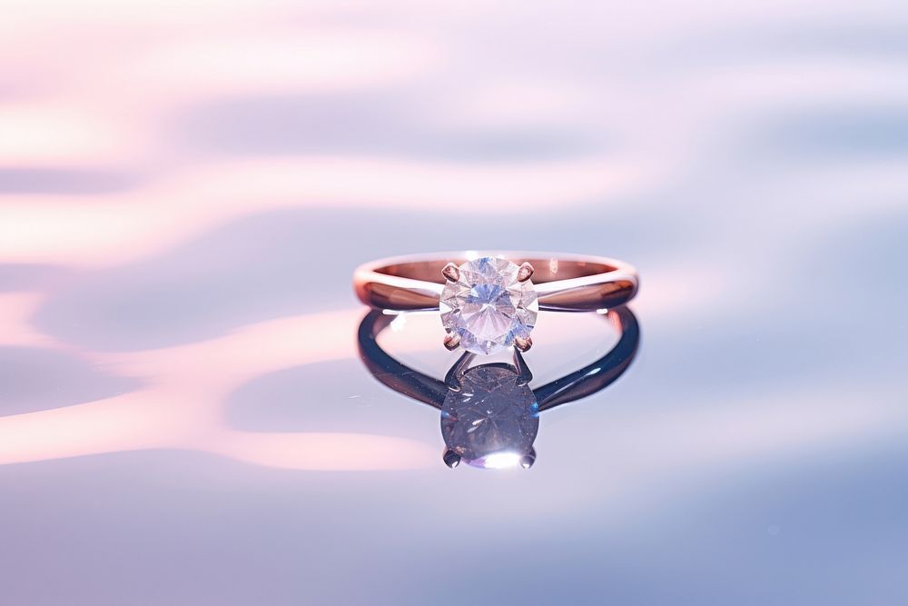 Diamond ring gemstone jewelry. AI generated Image by rawpixel.