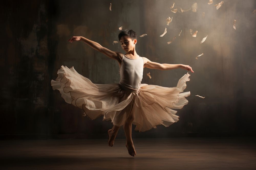 Dancing ballerina ballet entertainment. AI generated Image by rawpixel.