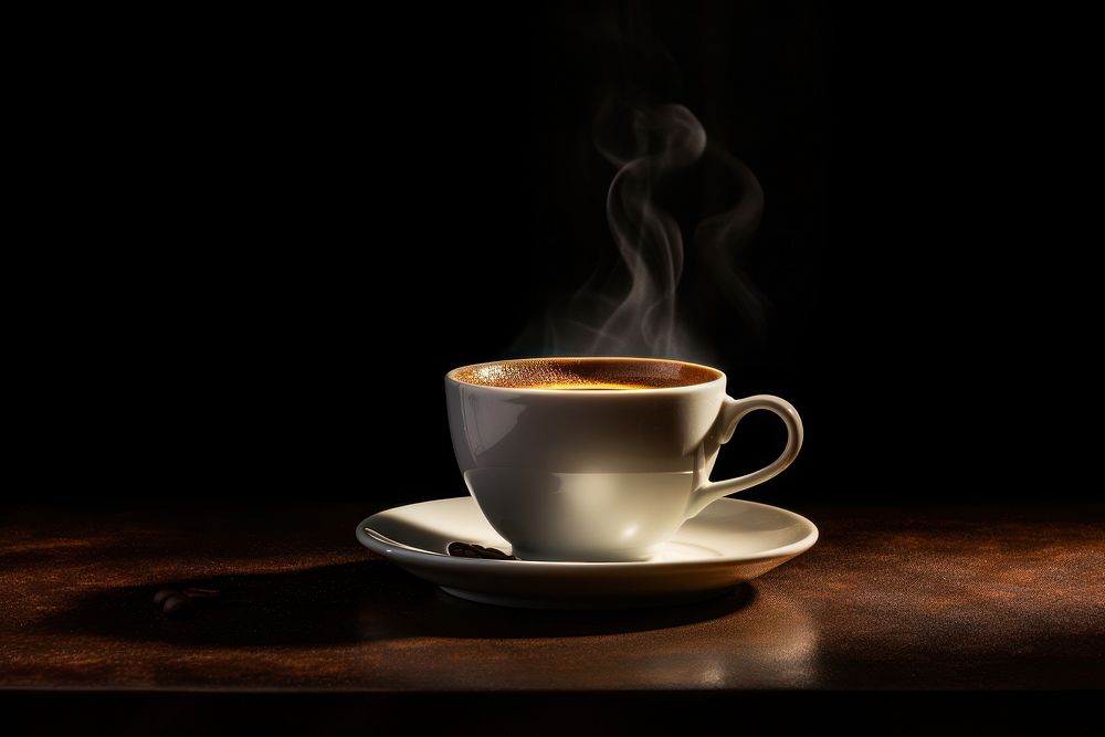 Coffee cup saucer drink. AI generated Image by rawpixel.