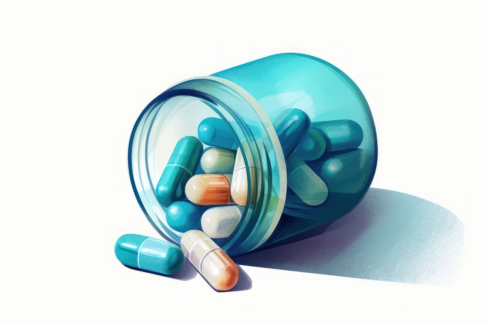 Capsule medicine pill medication. AI generated Image by rawpixel.