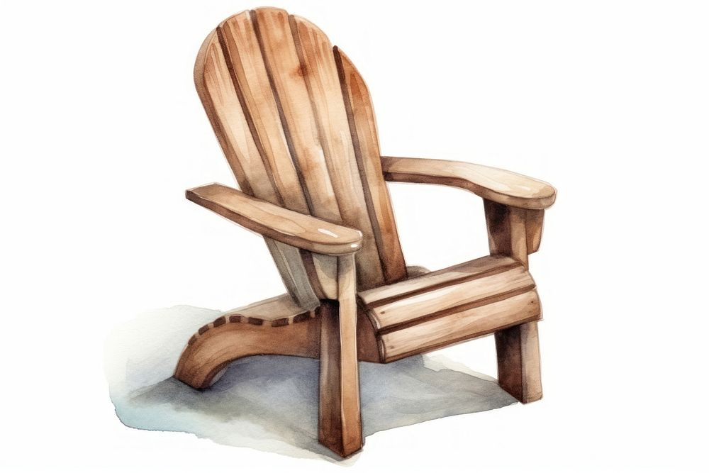 Chair wood furniture armchair. AI generated Image by rawpixel.