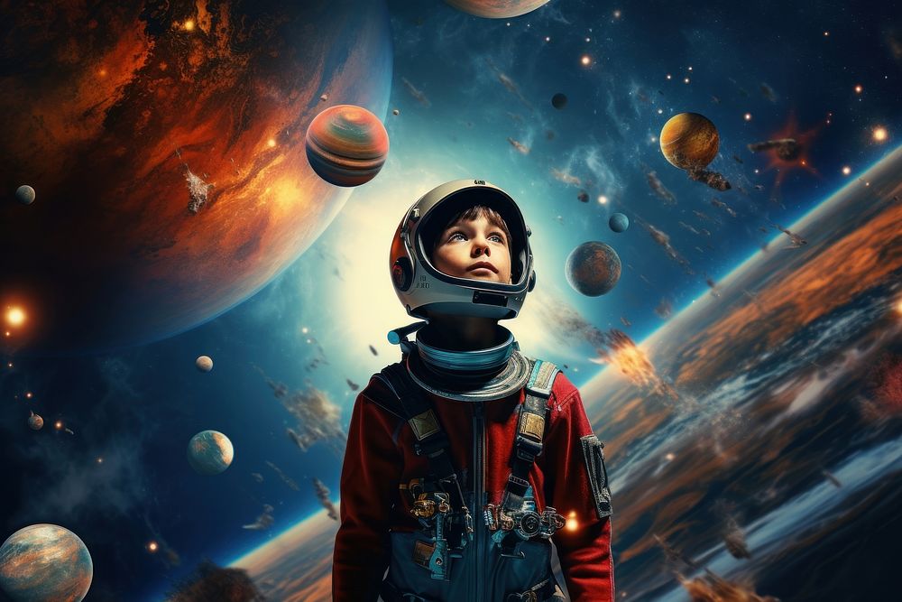 Universe space astronomy astronaut. 