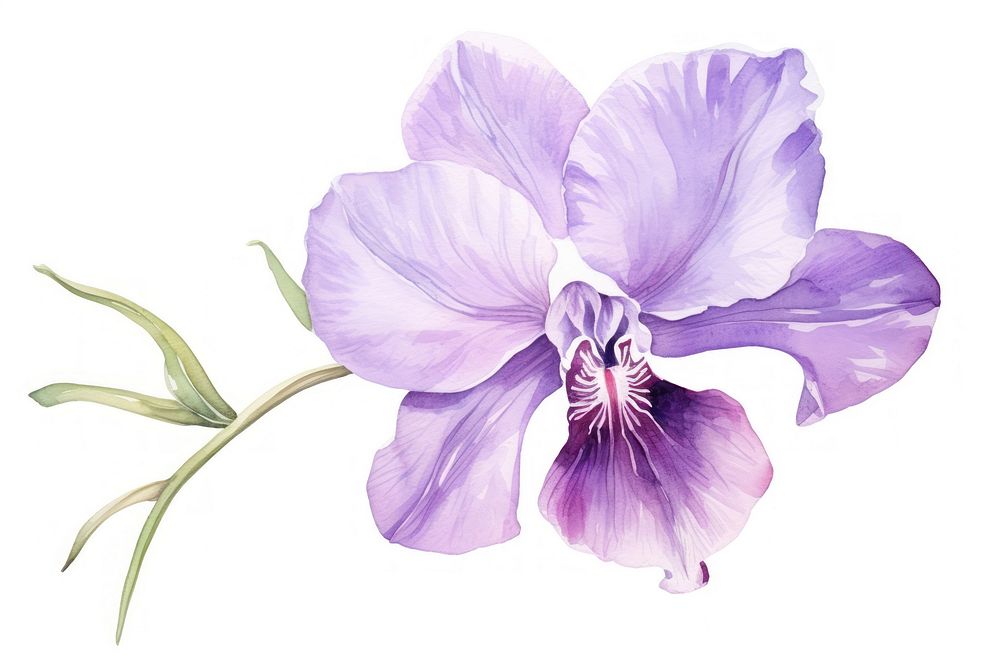 Blossom flower orchid plant. AI generated Image by rawpixel.