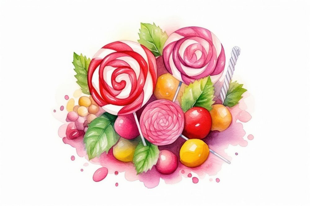 Lollipop flower candy plant. AI generated Image by rawpixel.