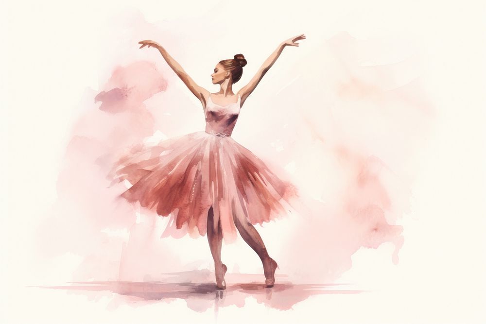 Ballerina dancing ballet entertainment. AI generated Image by rawpixel.