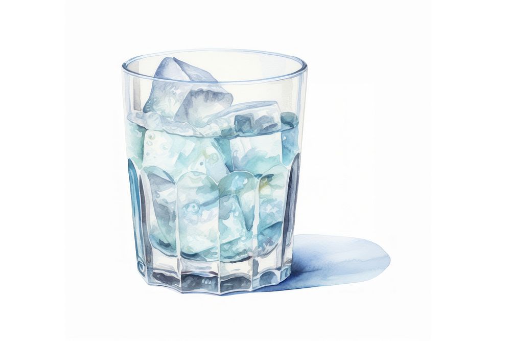 Glass ice refreshment transparent. AI generated Image by rawpixel.